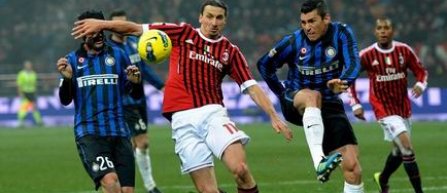 Inter castiga derbyul cu Milan si intra in lupta pentru titlu